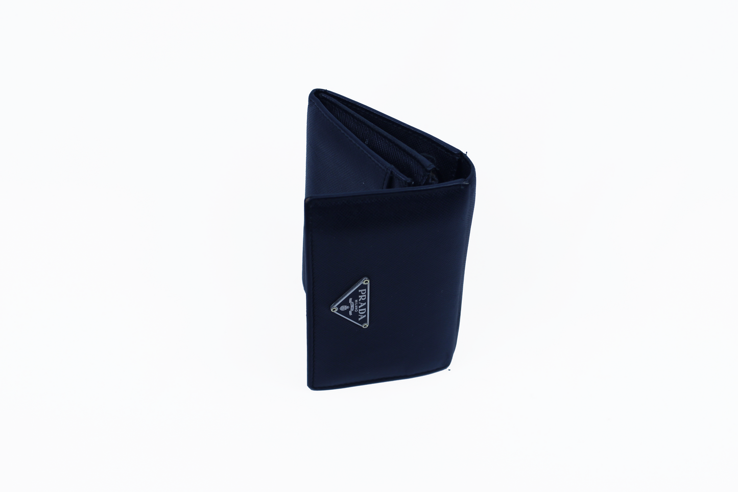 Prada Blue Saffiano Leather Wallet