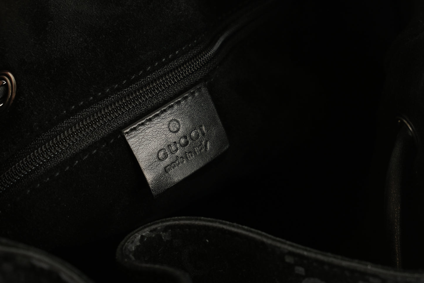 Gucci Velvet Monogram Shoulder Bag