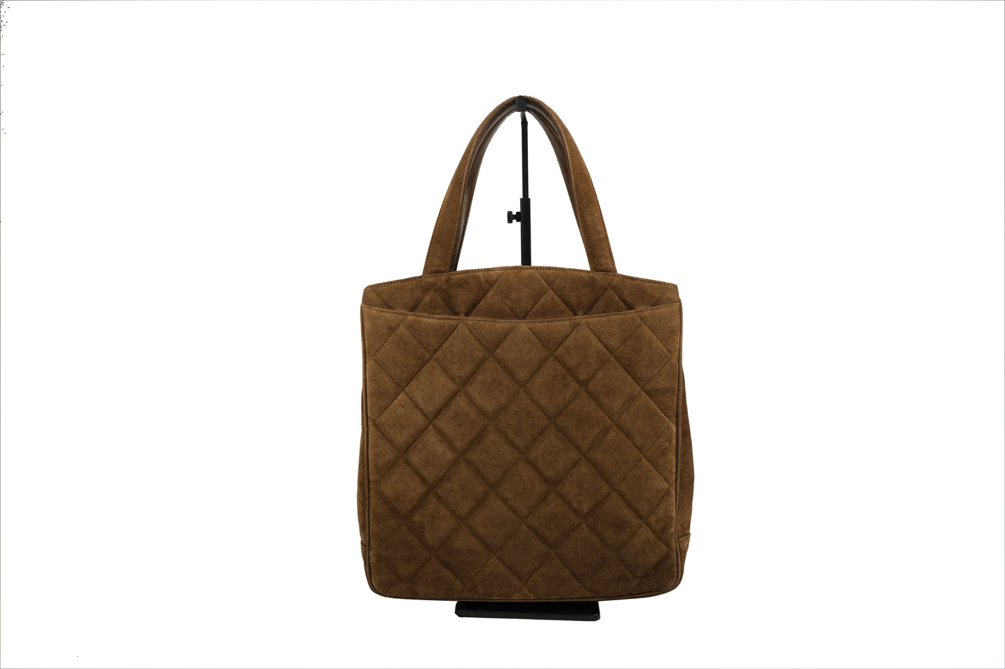 Chanel Matelassé Brown Suede Bag
