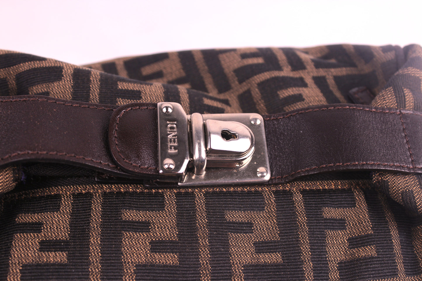 Fendi zucca canvas vanity cosmetic pouch