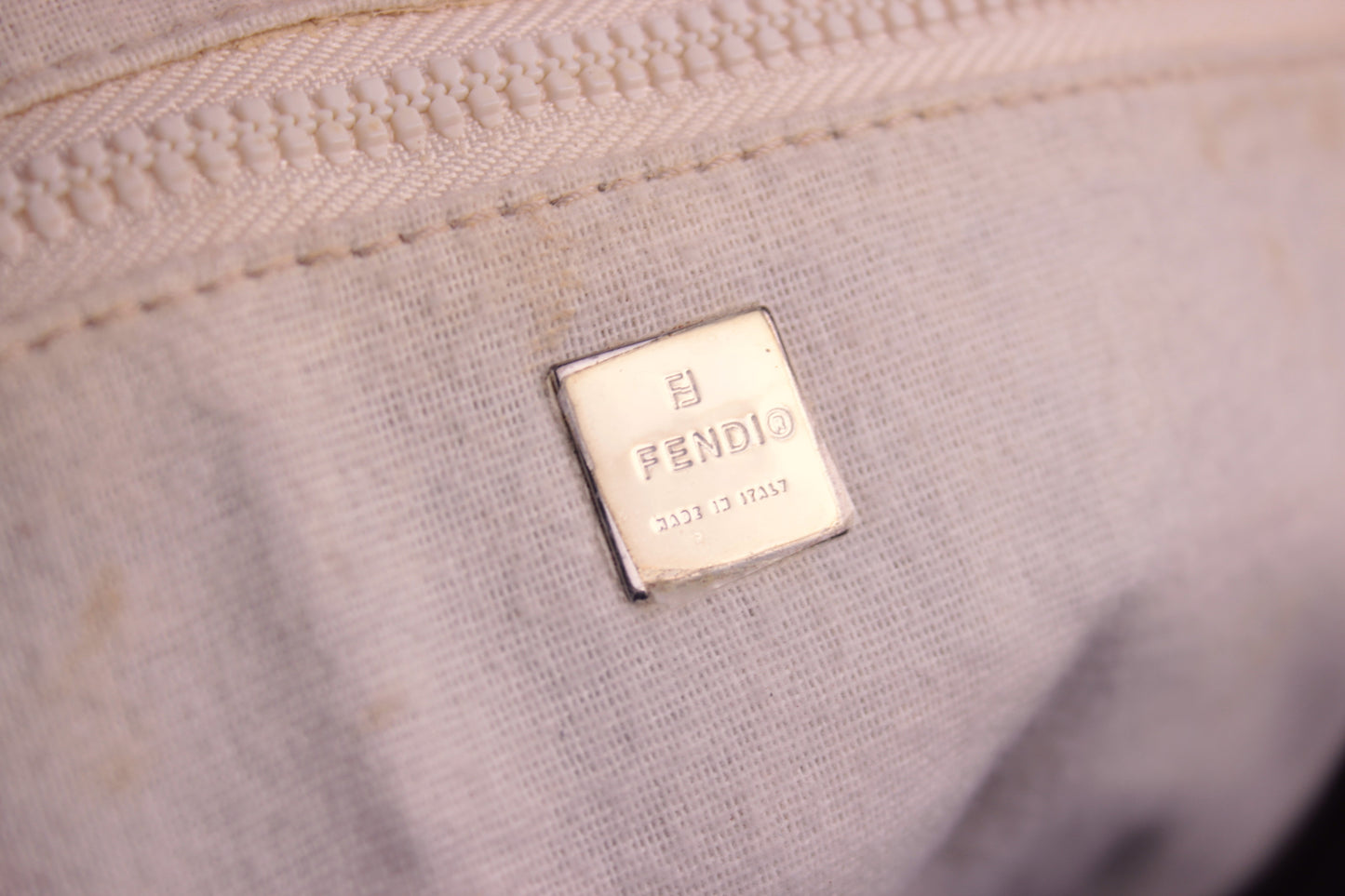 Fendi zucca canvas vanity cosmetic pouch