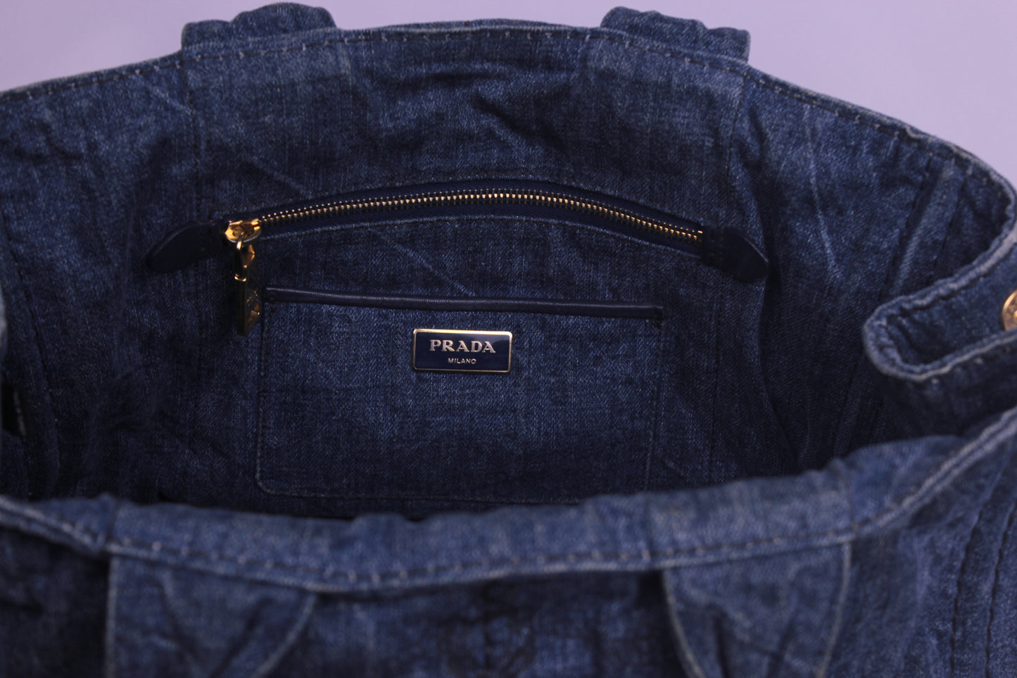 Prada Canapa Denim GM