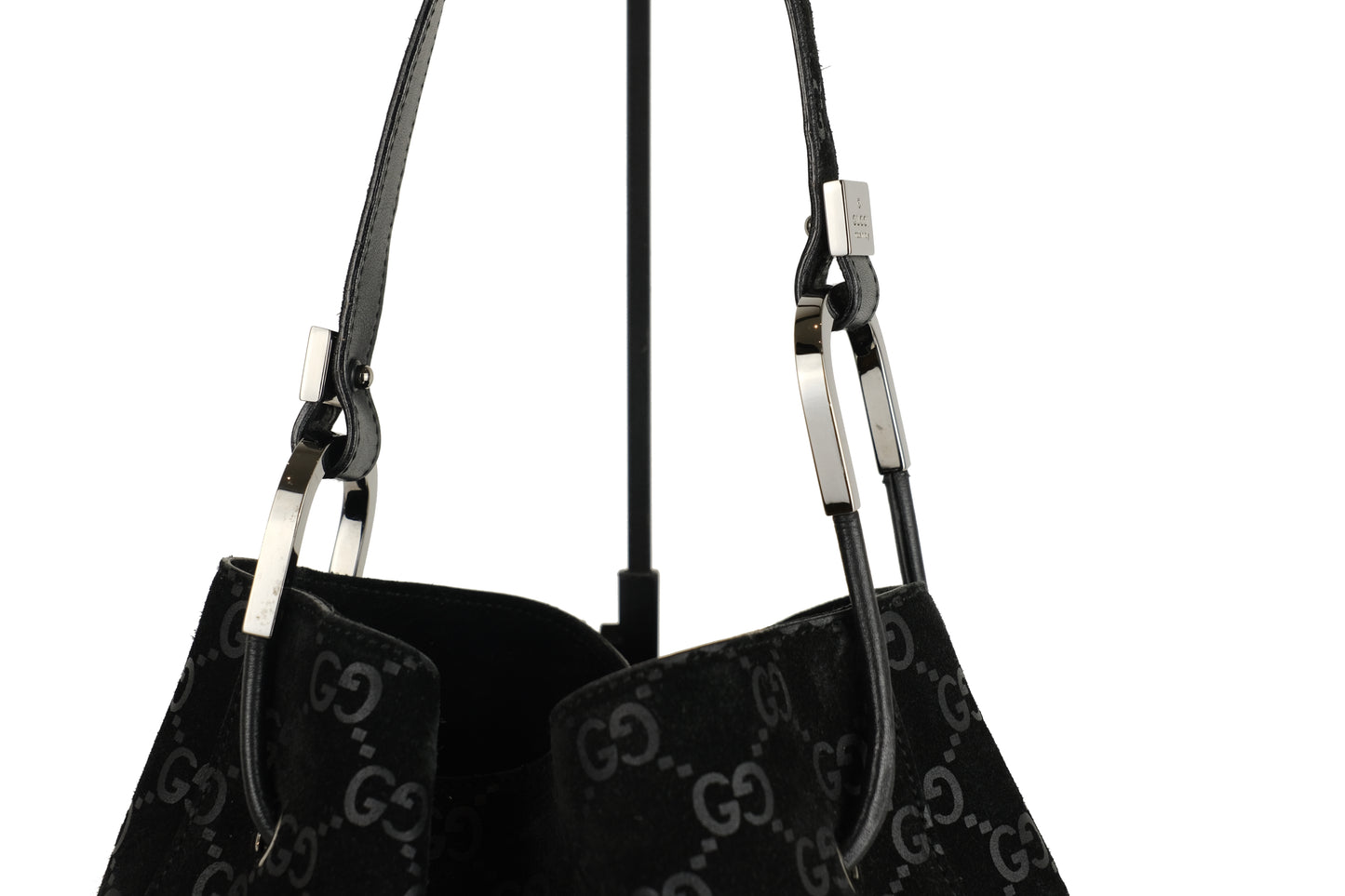 Gucci Velvet Monogram Shoulder Bag