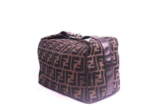 Fendi zucca canvas vanity cosmetic pouch