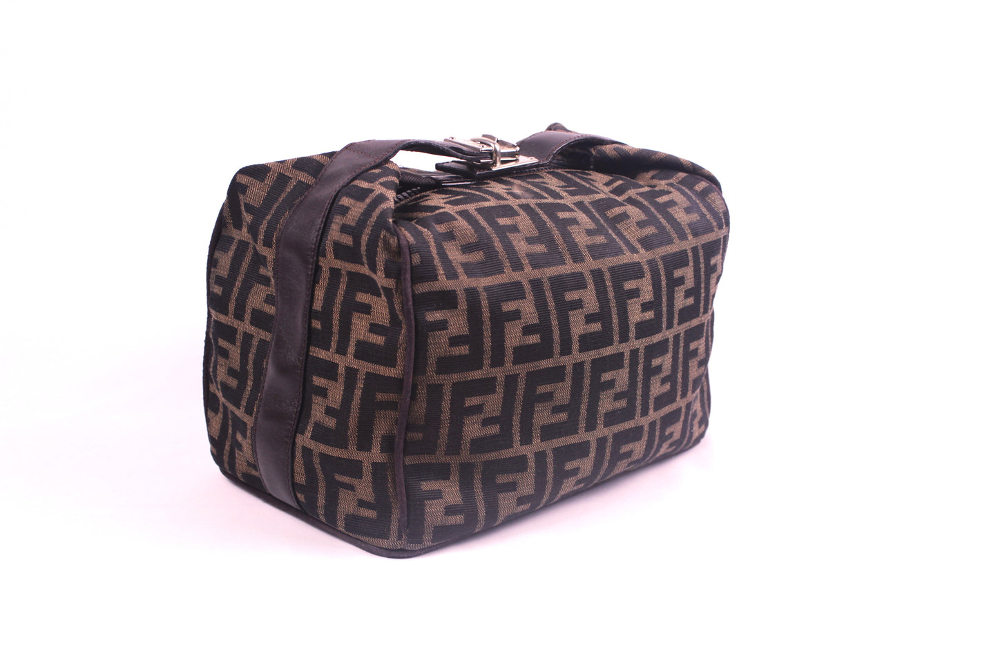 Fendi zucca canvas vanity cosmetic pouch