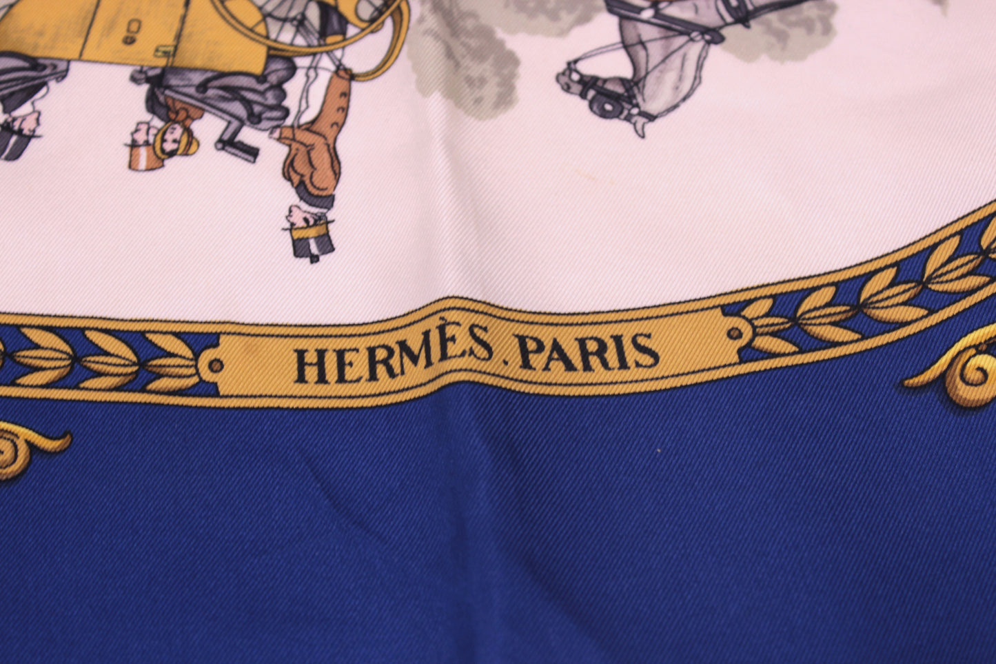 Hermès Silk Scarf La Promenade de Longchamps by Ledoux.