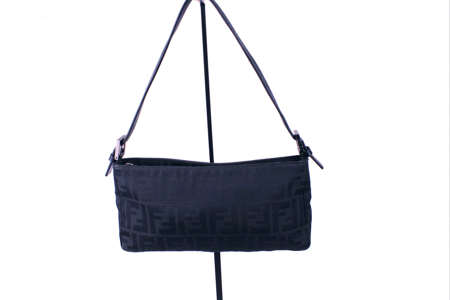 Fendi Black Zucca Shoulder Bag